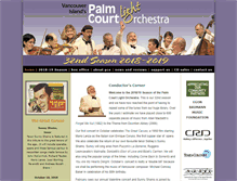 Tablet Screenshot of palmcourtorchestra.com
